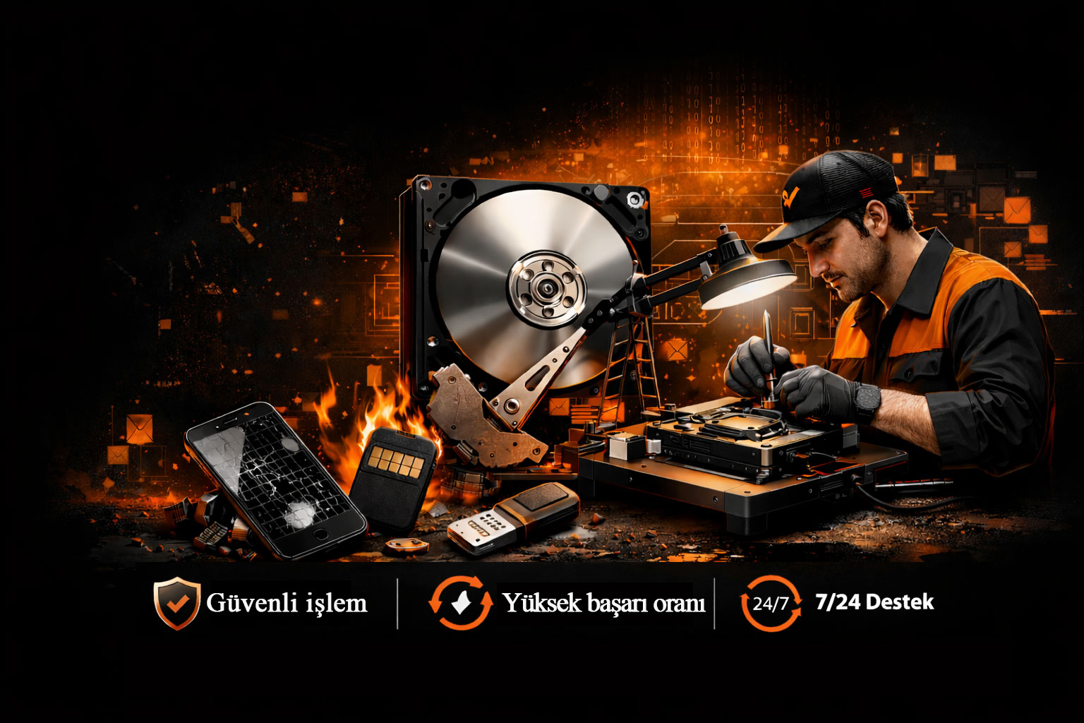 <font color=#ff8e00> Verileriniz hasar görebilir ama kaybolmaz! </font> 

 Dijital verilerinizi geri getiriyoruz 